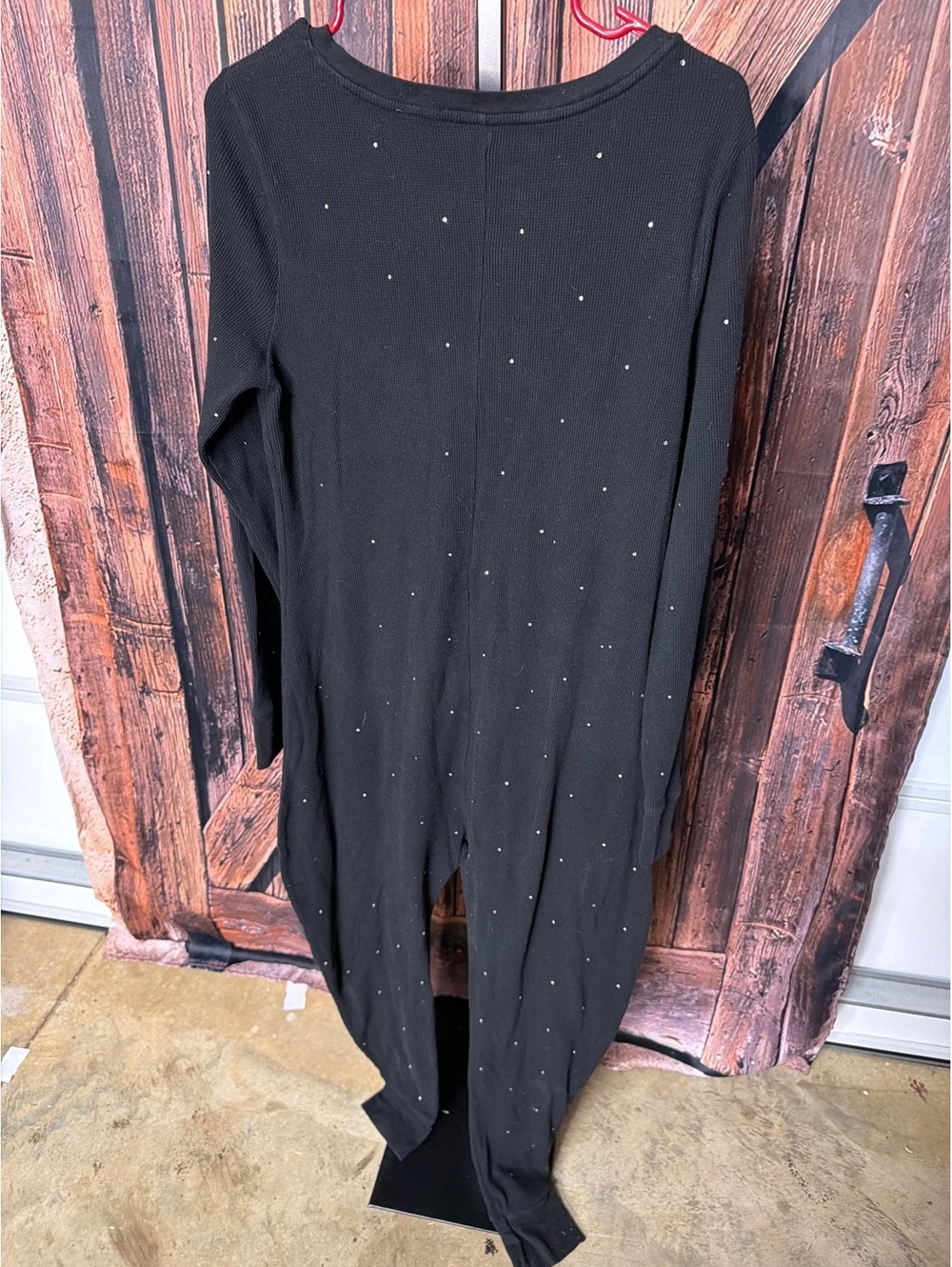 PINK Victoria's Secret Black Onesie with Rhinestone Detail XL - Picture 4 of 4